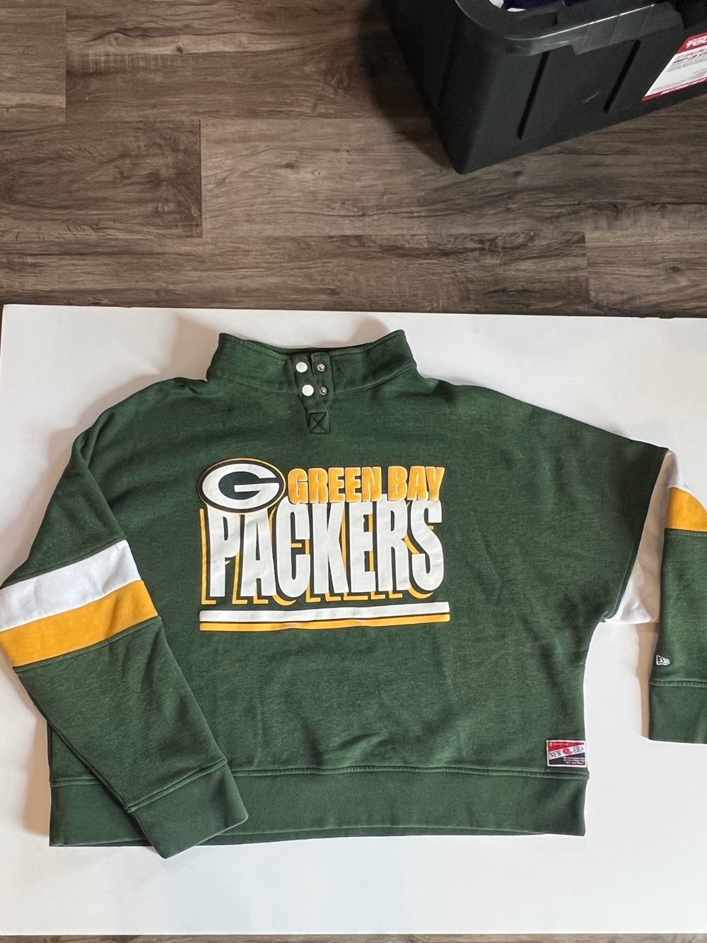 Authentic New Era Green Bay Packers Green Pullover with Yellow & White Accents
